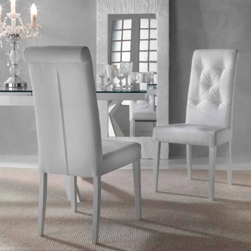 Scaun Tapițat Design, cu Procesare Capitonnè - Diana Viadurini