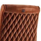 Scaun din lemn masiv din lemn masiv Grilli Zarafa fabricat în Italia, 2 piese Viadurini