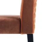 Scaun din lemn masiv din lemn masiv Grilli Zarafa fabricat în Italia, 2 piese Viadurini