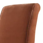 Scaun din lemn masiv din lemn masiv Grilli Zarafa fabricat în Italia, 2 piese Viadurini