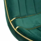 Scaun tapițat de sufragerie din lemn și țesături, 2 piese - Kolly Viadurini