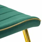 Scaun tapițat de sufragerie din lemn și țesături, 2 piese - Kolly Viadurini