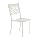 Scaun de exterior stivuibil din Otel Galvanizat Fabricat in Italia 4 Bucati - Celia Viadurini