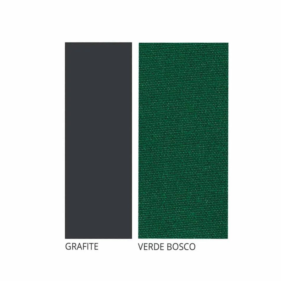 Scaun de stivel exterior, din fier, cu pernă, fabricat în Italia, 2 bucăți - Allegra Viadurini