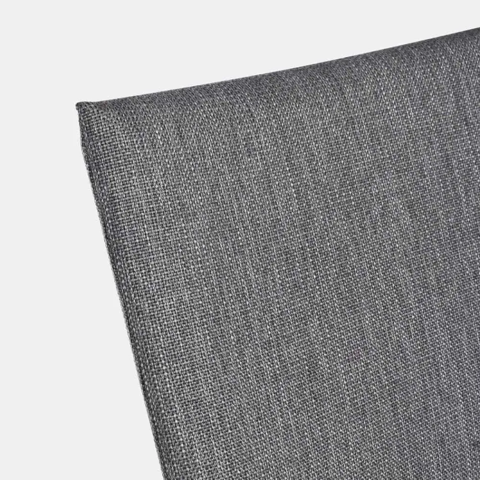 Scaun de exterior stivuibil din țesătură și aluminiu vopsit, 4 bucăți - Assia Viadurini