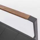 Scaun de exterior stivuibil din aluminiu textilen și antracit, 6 bucăți - Urban Viadurini