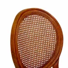 Scaun stivuibil pentru camera de zi din lemn Ailando și paie Vienna - Laguna Viadurini