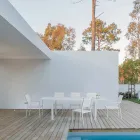 Scaun stivuibil din Aluminiu si Textilena pentru Gradina, Design Modern - Franz Viadurini