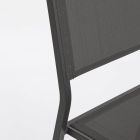 Scaun stivuibil din Aluminiu si Textilena pentru Gradina, Design Modern - Franz Viadurini