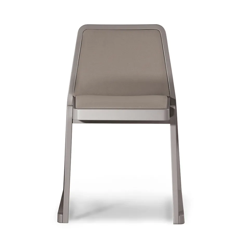 Scaun stivuibil din Lemn cu Scaun din Catifea Fabricat in Italia, 2 Bucati - Leipzig Viadurini