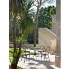 Scaun de exterior stivuibil din metal fabricat în Italia, 2 piese - autoritate Viadurini