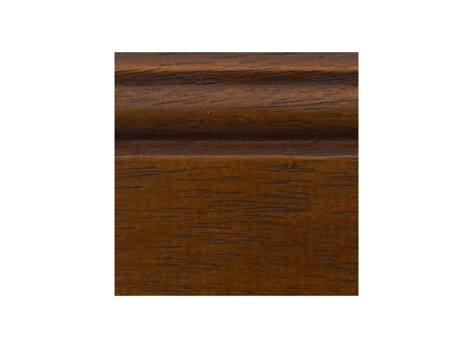 Scaun din piele ecologica alba si lemn de cires patinat Made in Italy - Dolomit Viadurini
