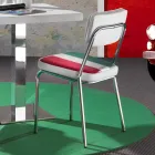Scaun din piele ecologică cu steagul italian de design Banda Viadurini