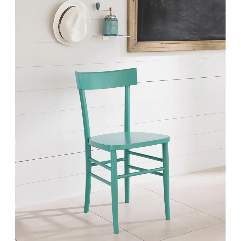 Scaun din 4 piese din lemn de fag cu design modern - Stella Viadurini