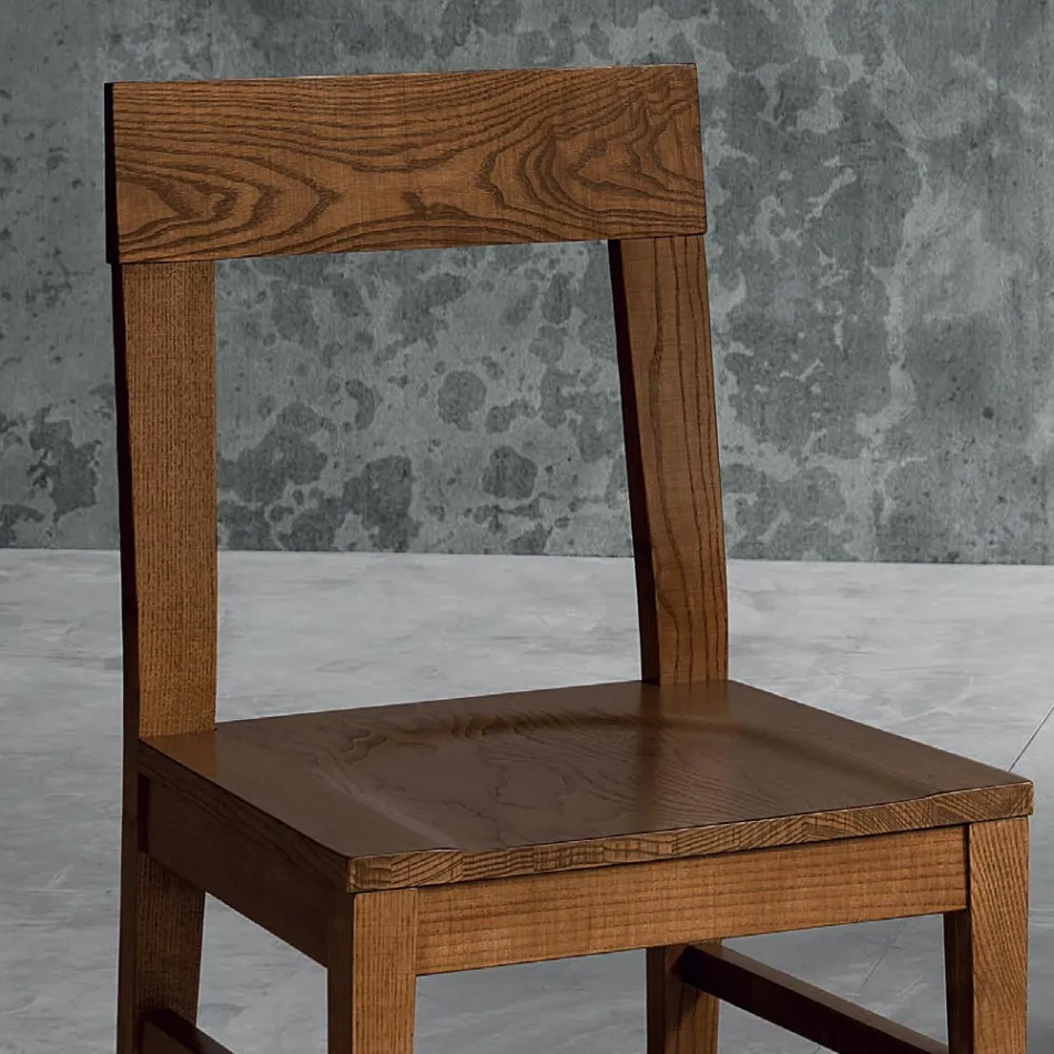 Scaun din lemn de fag Masello Design Bucatarie Made in Italy - Sofia Viadurini