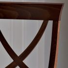 Scaun din lemn masiv Design clasic spatar incrucisat - Debussy Viadurini