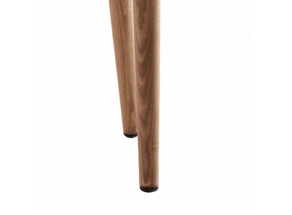 Scaunul din lemn masiv din lemn masiv Grilli York, făcut din Italia Viadurini