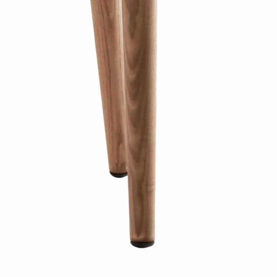 Scaunul din lemn masiv din lemn masiv Grilli York, făcut din Italia Viadurini