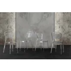 Scaun din policarbonat transparent, design modern - Yanis Viadurini