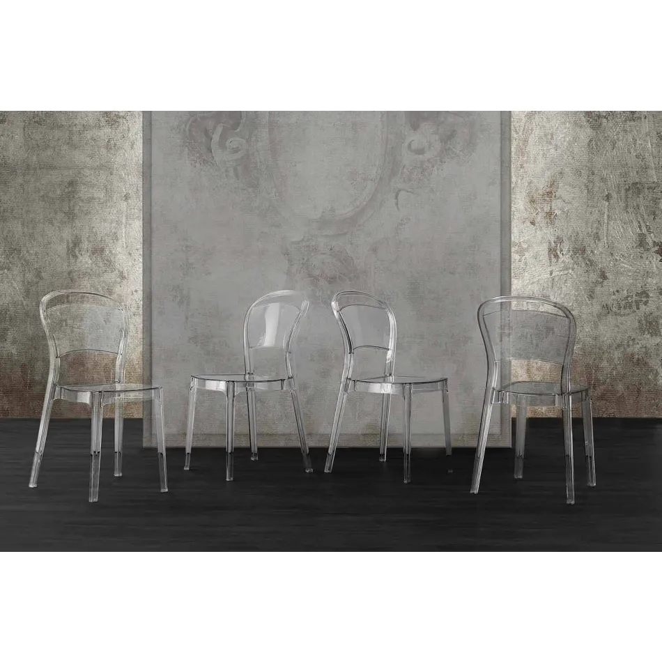 Scaun din policarbonat transparent, design modern - Yanis Viadurini