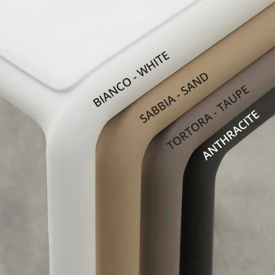 Scaun cu design modern din rasina si fibra de sticla fabricat in Italia Ravenna Viadurini