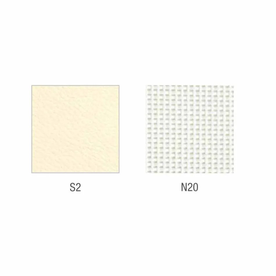 Scaun din piele semi-direcțională și operativă Mina fabricat în Italia Viadurini