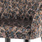 Scaun Tesatura cu Structura Otel Fabricat in Italia 4 Piese - Tagata Viadurini