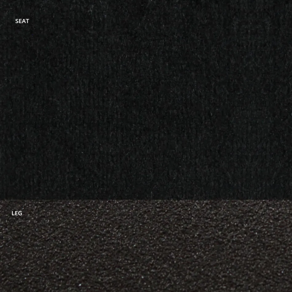 Scaun din Catifea si Otel Lacuit RAL Made in Italy 4 Piese - Mariapina Viadurini