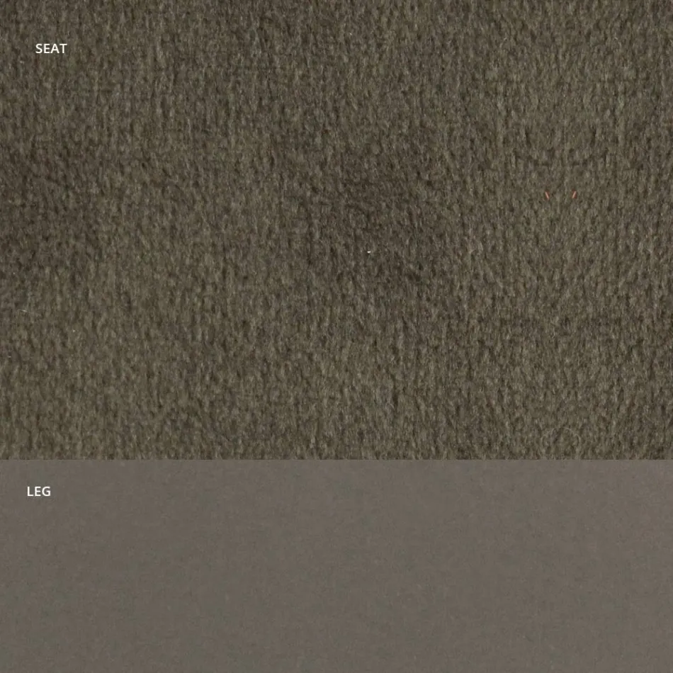 Scaun din Catifea si Otel Lacuit RAL Made in Italy 4 Piese - Mariapina Viadurini