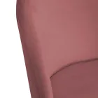 Scaun din catifea și cadru metalic în diferite finisaje - Penna Viadurini