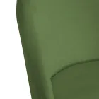 Scaun din catifea și cadru metalic în diferite finisaje - Penna Viadurini