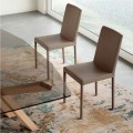 Design scaun de viață eco-piele produs în Italia, Soliera