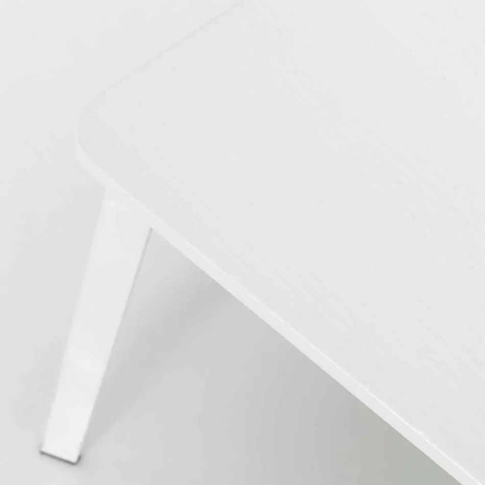 Scaun modern de design din lemn și metal, Elmas, 4 piese Viadurini