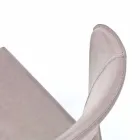 Scaun modern, acoperit complet din imitație de piele, Accadia,  4 piese Viadurini