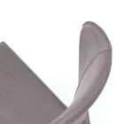 Scaun modern, acoperit complet din imitație de piele, Accadia,  4 piese Viadurini