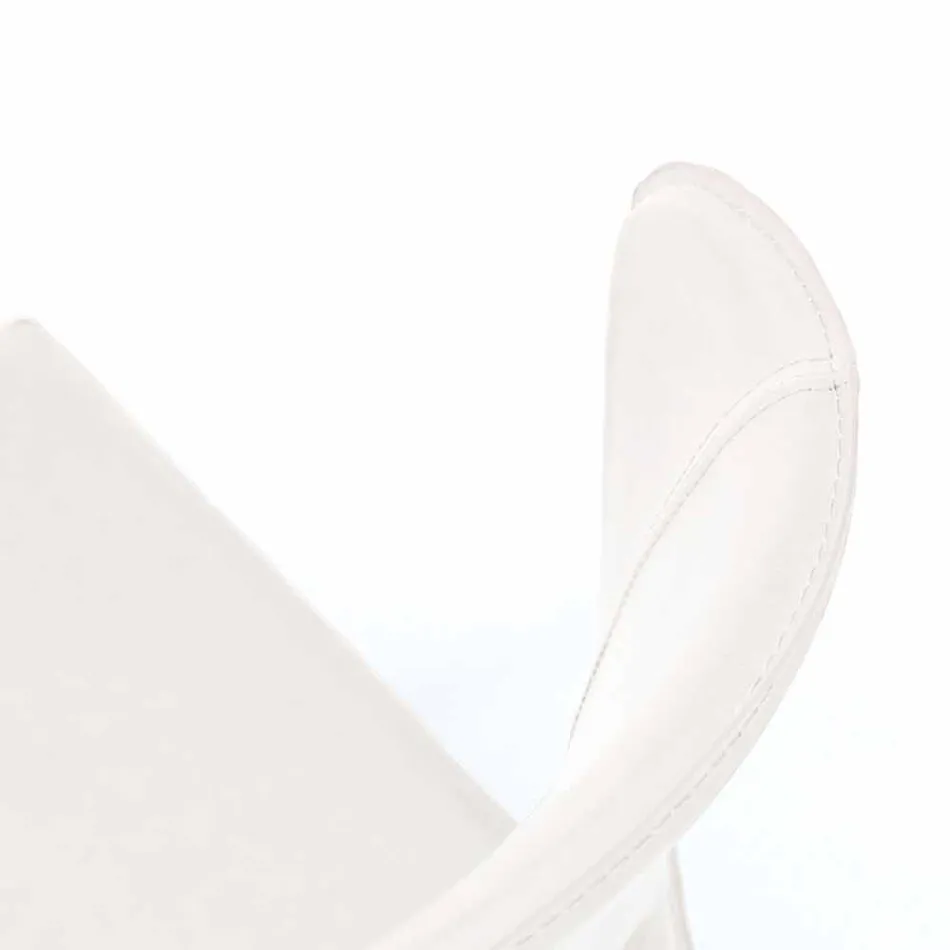 Scaun modern, acoperit complet din imitație de piele, Accadia,  4 piese Viadurini