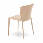 Scaun modern, acoperit complet din imitație de piele, Accadia,  4 piese Viadurini