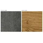 Scaun modern de sufragerie din diferite țesături cu carcasă din lemn - Wolter Viadurini