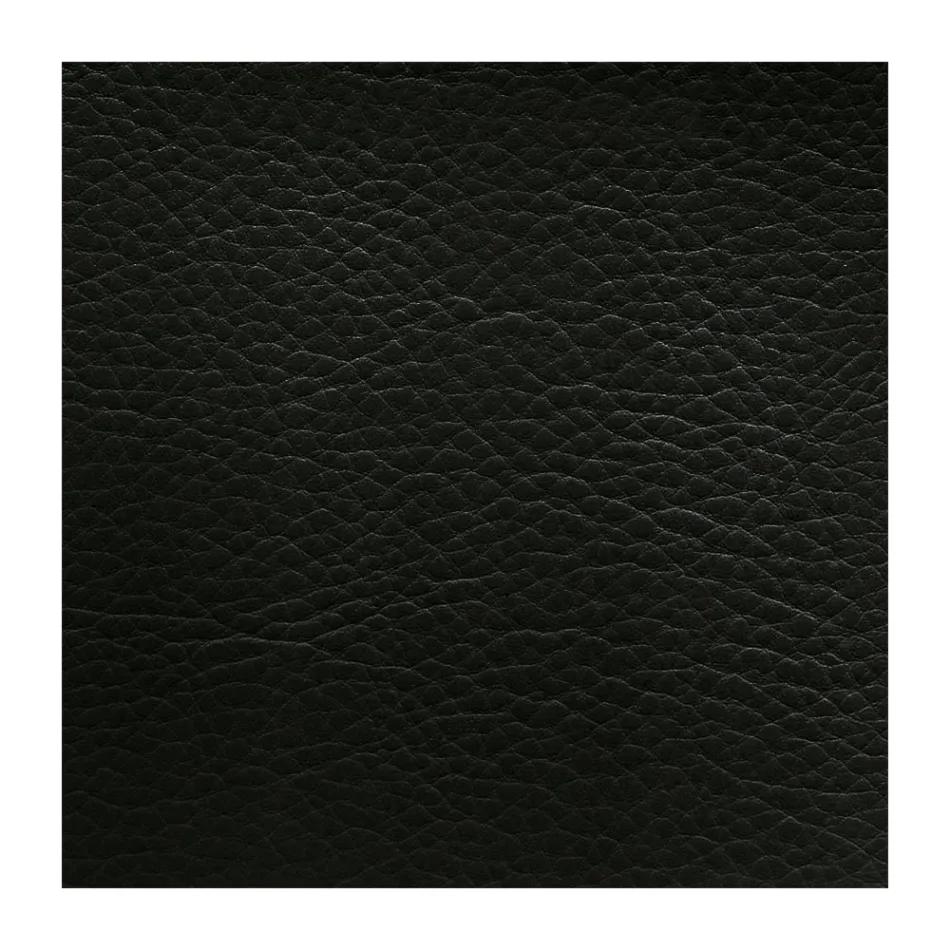 Scaun de living modern din piele ecologica si metal Made in Italy - Michaela Viadurini