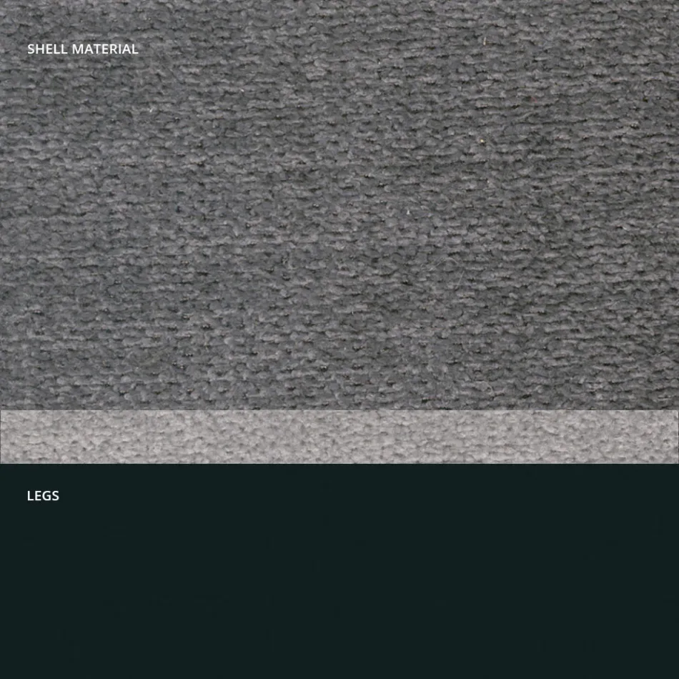 Scaun modern din material textil si picioare triunghiulare fabricat in Italia, Oriella Viadurini