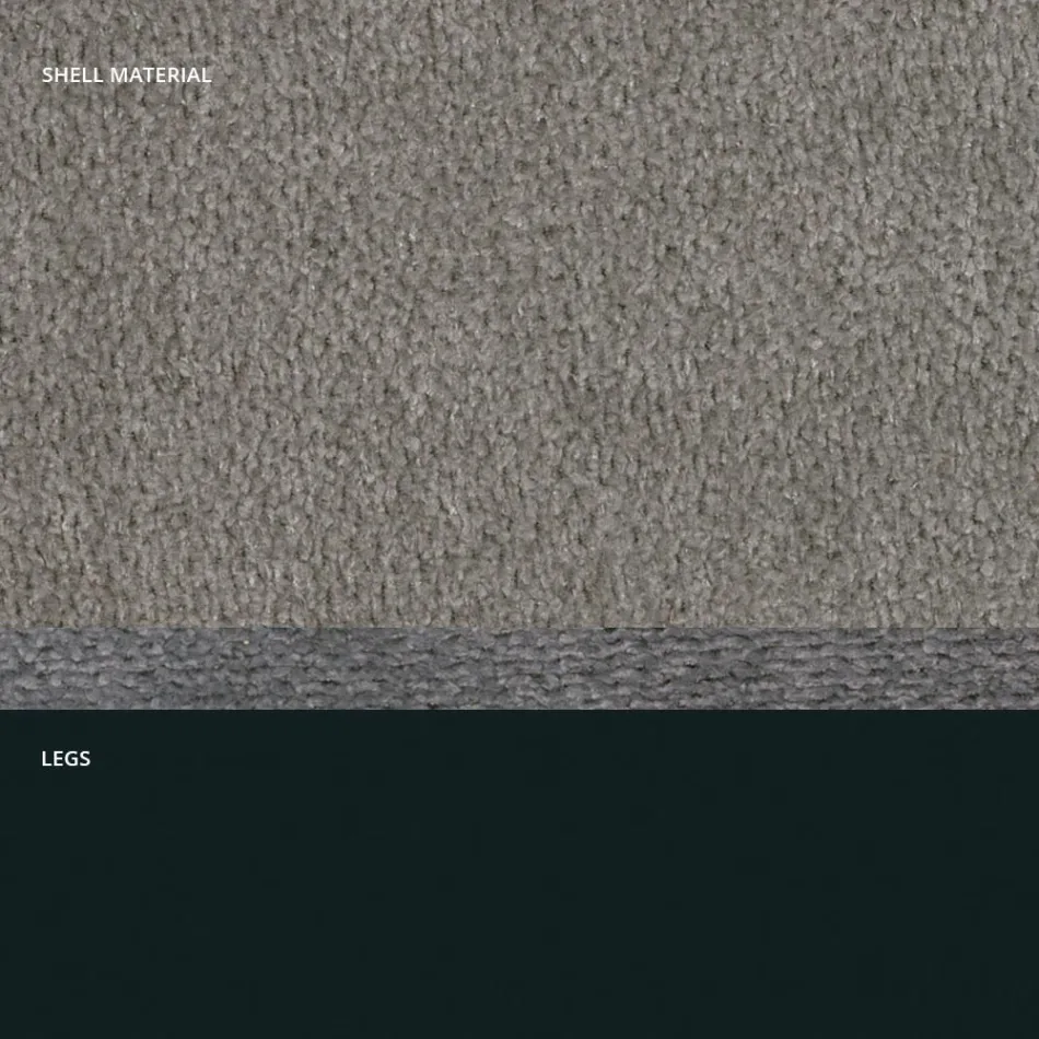 Scaun modern din material textil si picioare triunghiulare fabricat in Italia, Oriella Viadurini