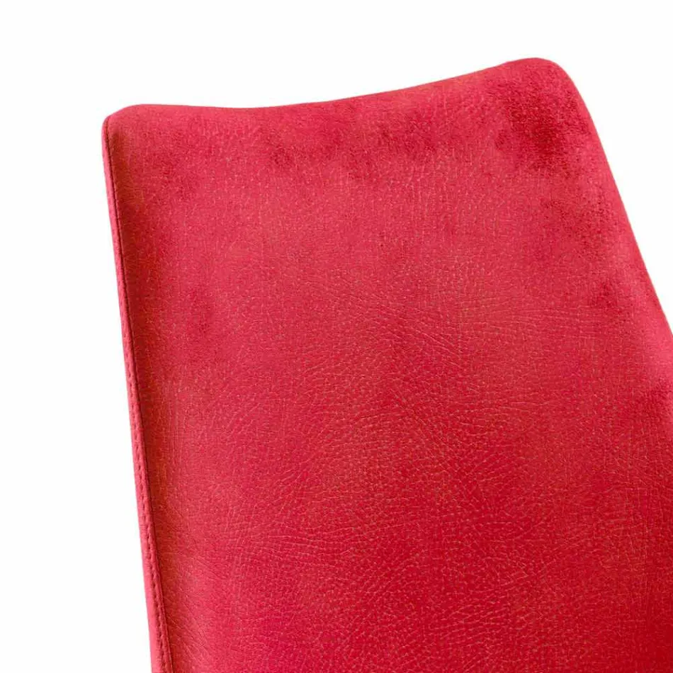 Scaun modern pentru sala de mese în roșu Tecnofibra Almira Viadurini