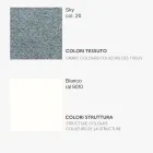 Scaun monococ din material textil cu diferite finisaje Made in Italy - Morgana Viadurini