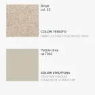 Scaun monococ din stofa cu diferite finisaje Made in Italy - Morgana Viadurini