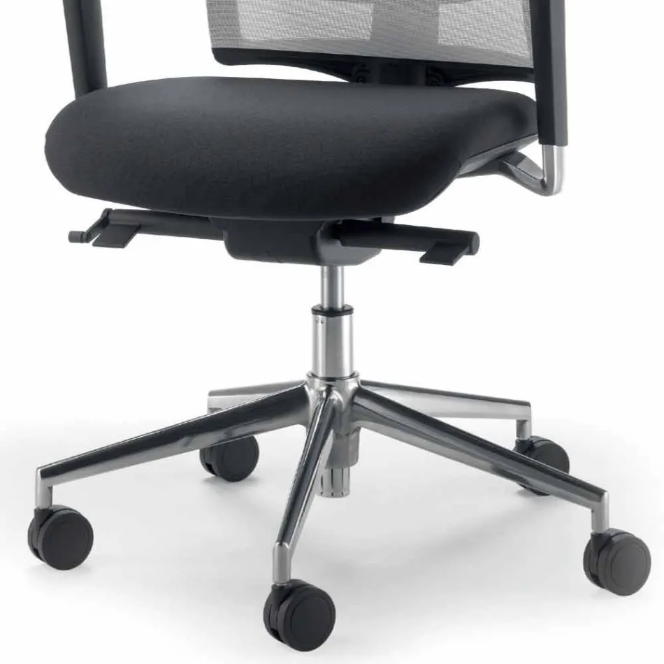 Scaun operativ și semi-executiv din țesături produse în Italia Mina Viadurini