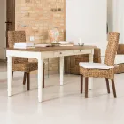 Scaun de exterior in Banana Weaving cu perna de scaun - Safari Viadurini