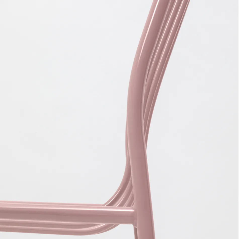 Scaun metalic stivuibil pentru exterior Made in Italy 2 piese - Simply Viadurini