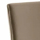 Scaun din piele de design din piele Abbie fabricat în Italia Viadurini