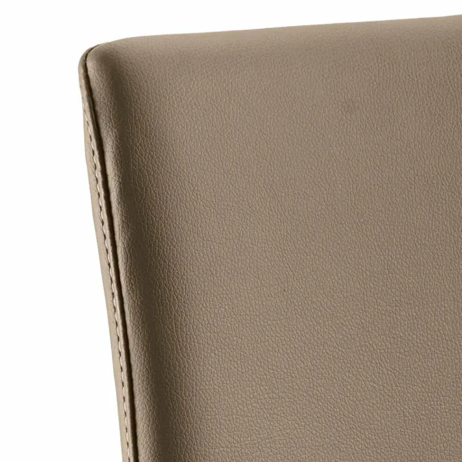 Scaun din piele de design din piele Abbie fabricat în Italia Viadurini