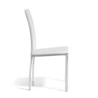 Scaun de sufragerie de designer imbracat in piele Made in Italy - Sissy Viadurini